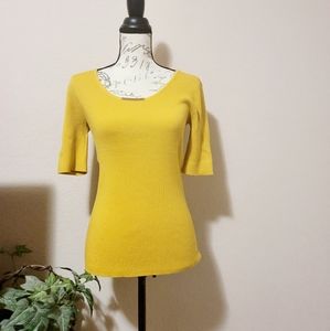 Carmen Marc Valvo Ribbed Top